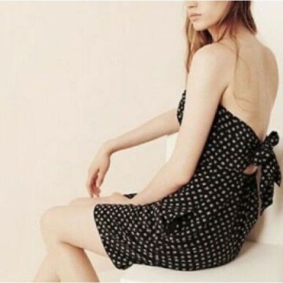 NEW Club Monaco | Adeline Strapless 100% Silk Dress - Picture 1 of 10